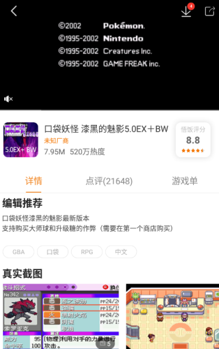 口袋妖怪漆黑的魅影