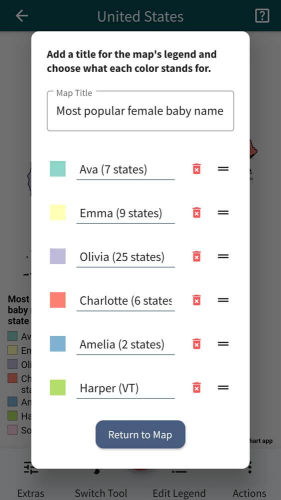 MapChart地图填色