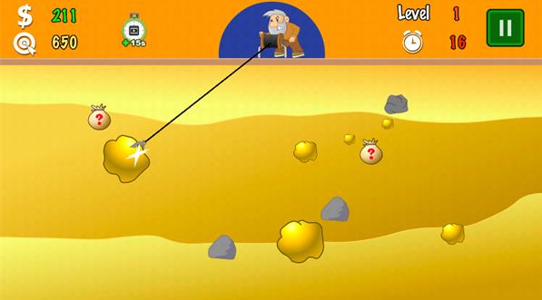 黄金矿工小游戏