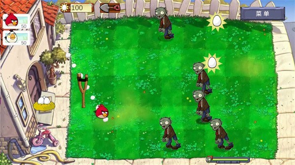 愤怒的小鸟大战僵尸无敌版