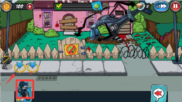 警察大战僵尸僵尸城