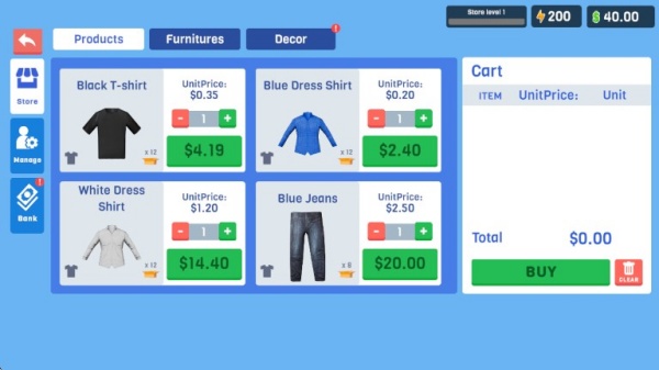 服装店模拟器无限金币版
