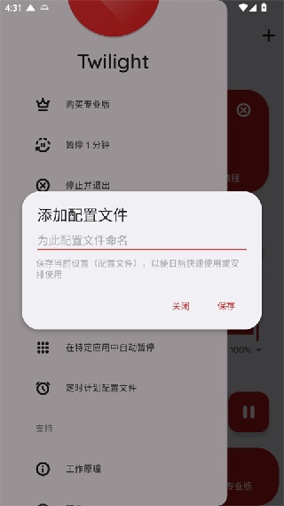 薄暮微光