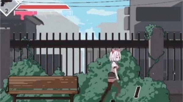 白毛少女大战僵尸无敌版