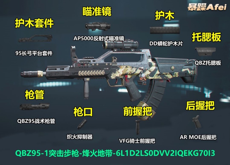 三角洲行动QBZ95突击步枪最强改装方案